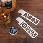Custom Name Beer Bottle Opener Stainless Steel
