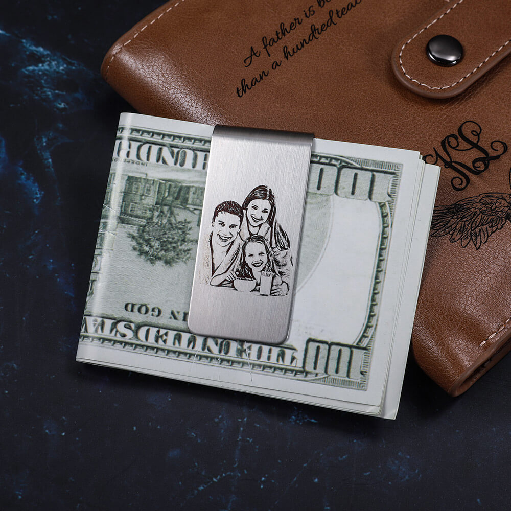 Personalized Photo Money Clip - CALLIE