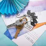 Hook Keychain with Custom Fishes & Engraving