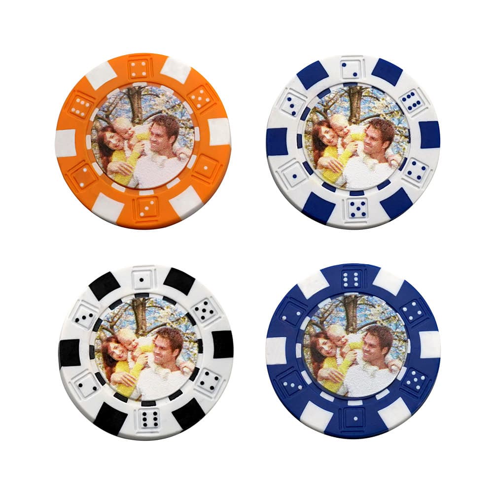 Personalized Photo Poker Chips 25pc Funny Gifts