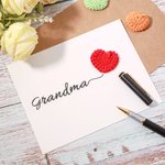 Engraved Knitted Heart Card
