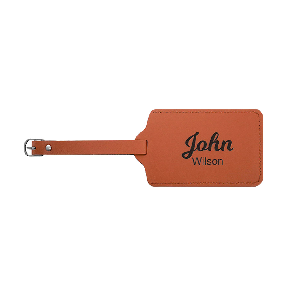 Personalized Leather Name Luggage Tags Bag Tags for Travelers