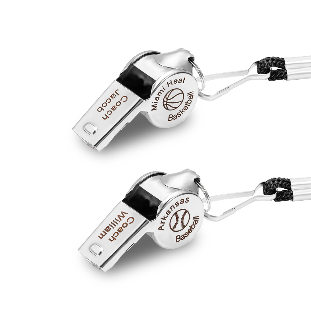 Personalized Engraved Whistle for Baseball Basketball Coach and Lover