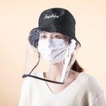 Name Cotton Bucket Hat with Removable Cover Antifog Dustproof Windproof