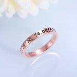 Custom Engraving Stackable Name Rings | Callie