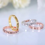 Custom Engraving Stackable Name Rings | Callie