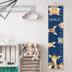 Personalized Canvas Children Growth Height Chart with Name Multi-Style Bedroom Decor Christmas Birthday Gift for Baby Children