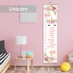 Personalized Canvas Children Growth Height Chart with Name Multi-Style Bedroom Decor Christmas Birthday Gift for Baby Children