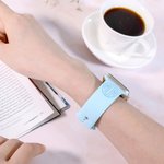 Monogram en naam Silicone horlogebandje voor Apple Watch | Callie