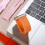 Monogram en naam Silicone horlogebandje voor Apple Watch | Callie