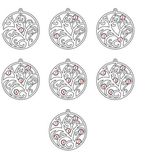 Circle Family Tree Necklace with Children Birthstones and Names