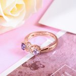 Infinity Promise Name Ring Engraved Birthstone