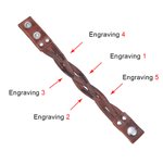 1 - 5 Names Weave Leather Mother's Bracelets