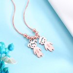 Kids Shaped Charms Name Necklace | Callie