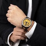 Orologio fotografico in legno per uomo