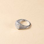 Monogramm-Ring mit kubischem Zirkonia | Callie
