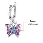 Geburtsstein Schmetterling Reif Ohrringe | Callie