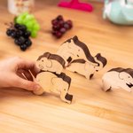 Wooden Elephants Block Puzzle Building Toys