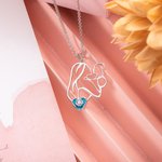 Mother Child Birthstone Necklace For Mom