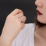 Infinity Promise Name Ring Engraved Birthstone