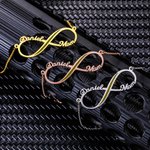 Infinity Name Necklace For Army Marine Air Force Navy Wife Mom | Callie