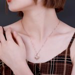 Heart Promise Necklace For Her with Birthstone and Engraving | Callie