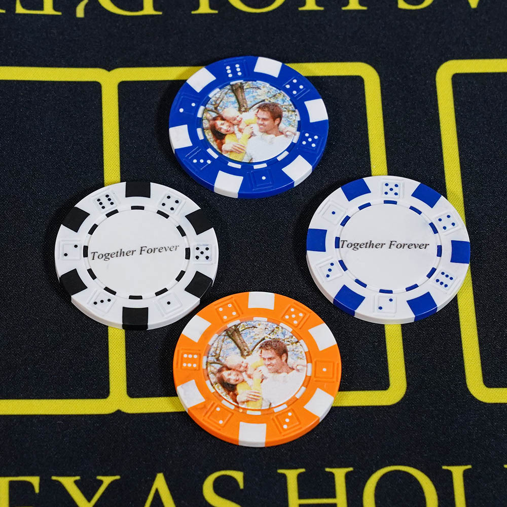 Custom Poker Chips 25pc with Photo and Engraving CALLIE