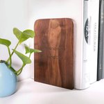 Wooden Bookends Bookworm Gifts