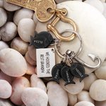 Hook Keychain with Custom Fishes & Engraving