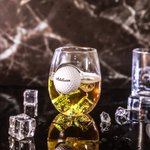 Verre à Bière Personnalisé avec Nom Photo Verre Incrusté avec Balle de Golf Cadeau Anniversaire Fête des Père pour Homme