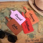 Leather Name Suitcase Tag
