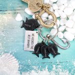 Hook Keychain with Custom Fishes & Engraving