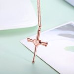 Cross Baseball Bat Number Necklace