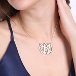 Personalized Initial Monogram Necklace