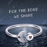 Sonne und Mond Tierkreiszeichen Ring