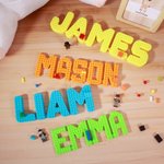 Kid's Name Puzzle Sign 3D Printed