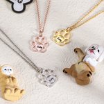 Pendentif Patte de Chien Personnalisé avec Prénom Cadeau pour Propriétaire d'Animal de Compagnie