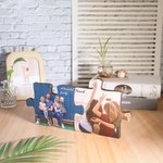 Wooden Memorial Picture Frame Jigsaw Shaped