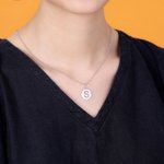 Personalized Disc Initial Necklace