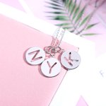 Personalized Disc Initial Necklace
