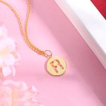 Personalized Disc Initial Necklace