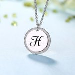 Collar Disco con Inicial