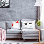 Grabado Relación a Distancia Cojín Almohada Regalo para Pareja