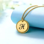 Collar Disco con Inicial