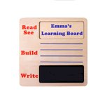 Kids Wooden Read Build Write Learning Board