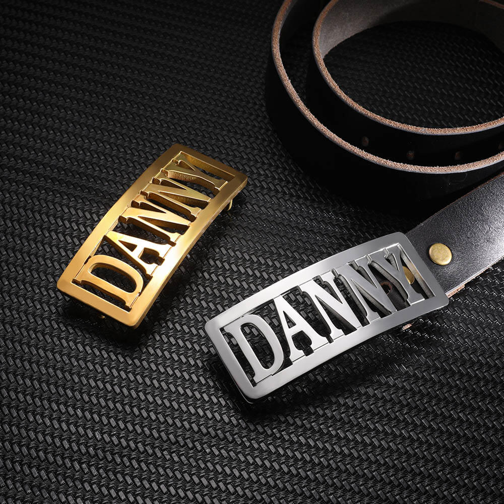 personalized name belt buckles