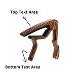 Gegraveerde gitaar capo