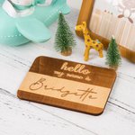 Wood Baby Announcement Board Sign with Custom Name