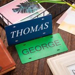 Anpassad registreringsskylt i aluminium