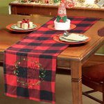 Custom Embroidered Christmas Table Runner